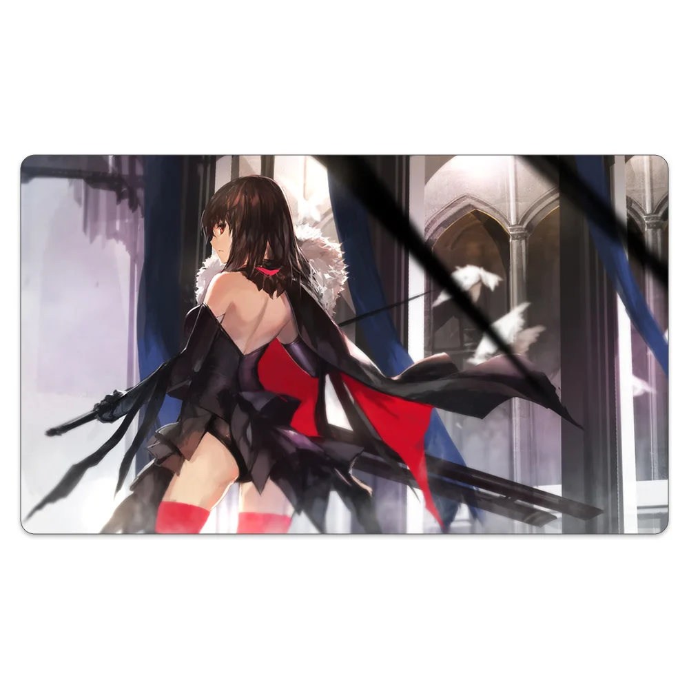 

Sexy Girl Anime Card Game Playmat+Portable Bag Soft Cloth Surface Rubber Base Board Gamemat Anti Slip Noise Reduction Table Mat