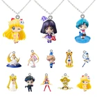 Bandai, нежные красивые ожерелья из эпоксидной смолы, ожерелье из эпоксидной смолы с плоским дном, ювелирные изделия FSD949