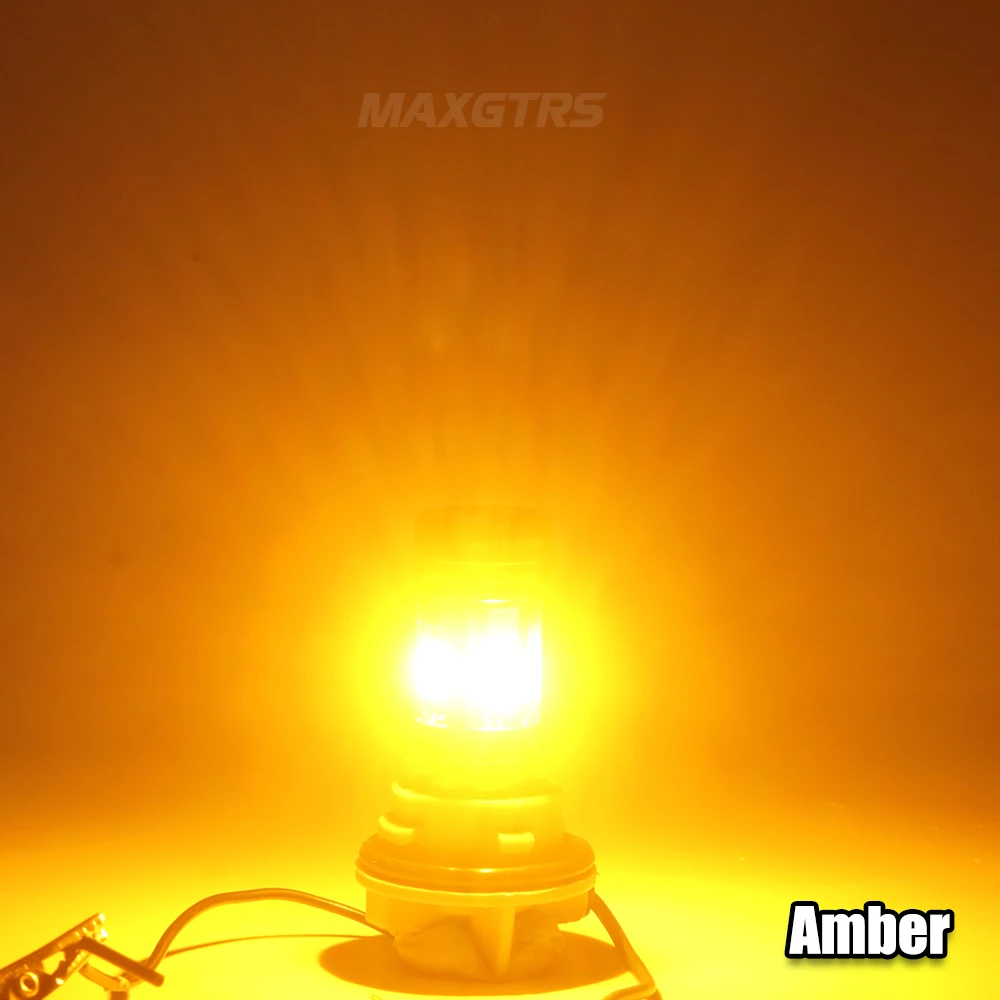 

2 светодиодных указателя поворота CANBUS P21W BA15S 1156 BAU15S PY21W T20 7440 Светодиодная лампа без гипервспышки Автомобильные фонари заднего хода 2200K Янтарный, белый