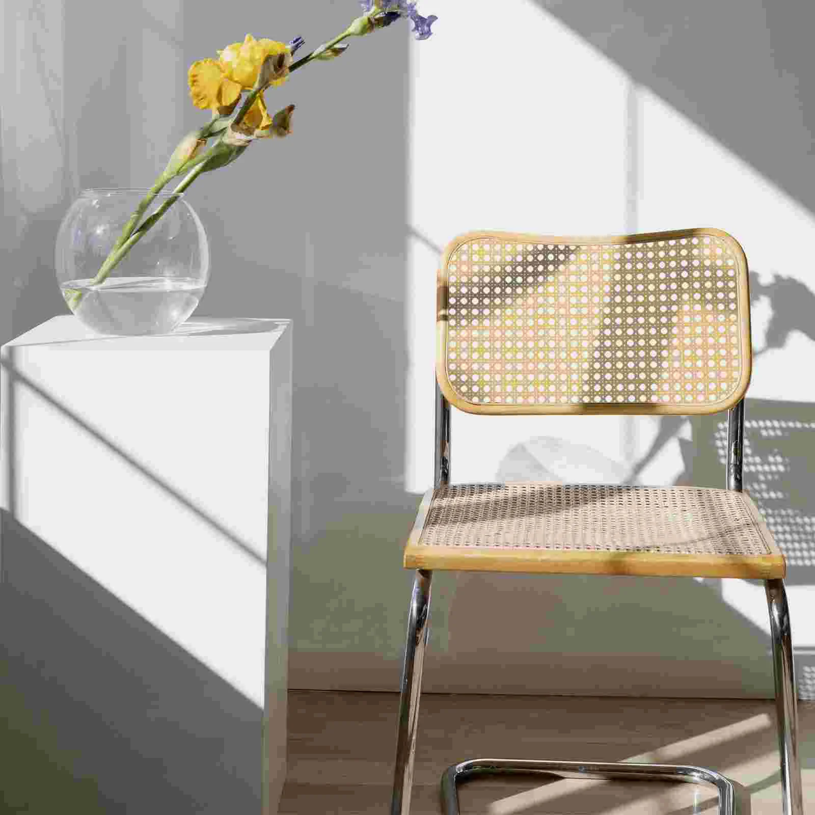 

Webbing Cane Rattan Roll Mesh Net Chair Caning Sheet Woven Material Furniture Diy Supplies Natural Wicker Making Basket Kit Open