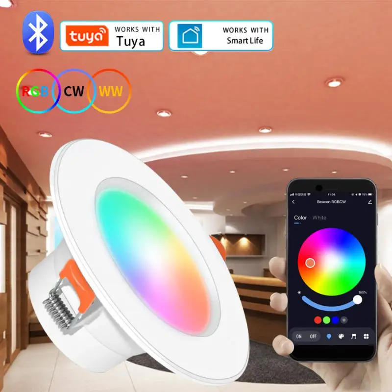 

Светодиодный светильник с поддержкой Wi-Fi и Bluetooth, 10/15 Вт