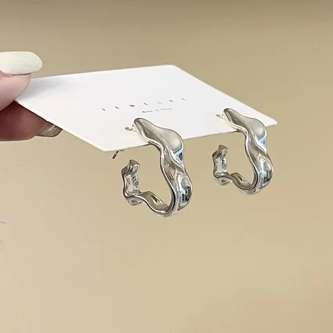 Металлические серьги-кольца MOONBIFFY