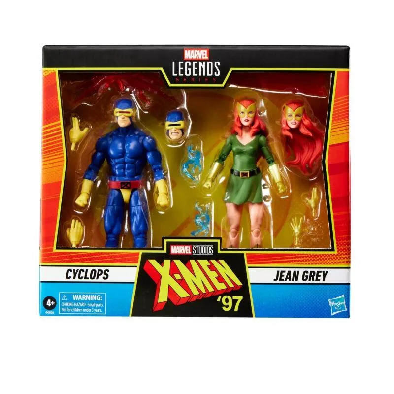 Фото В наличии: Набор Hasbro Marvel X-Men, 6-дюймовые подвижные фигурки Циклопа и Жана Грей, аниме-модели, коллекционные игрушки, подарки. №2