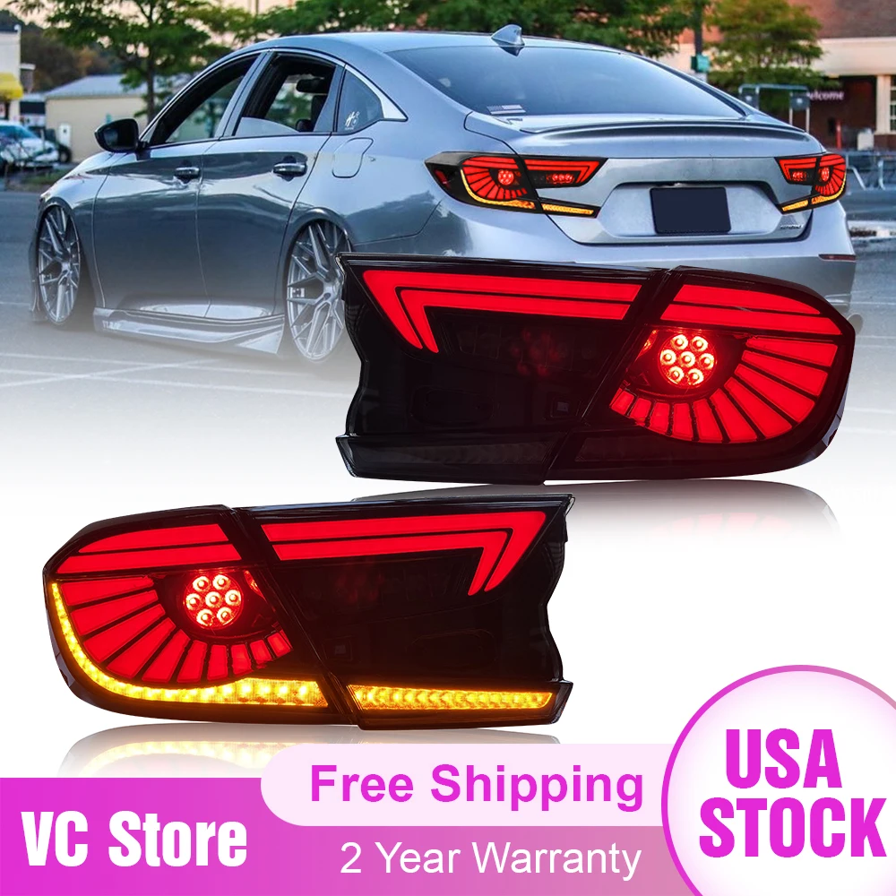 

Taillights For Honda Accord 2018-2020 Tail Lights LED Lamp Assembly Auto Repiacement Parts Car Accessories Start-up Animation