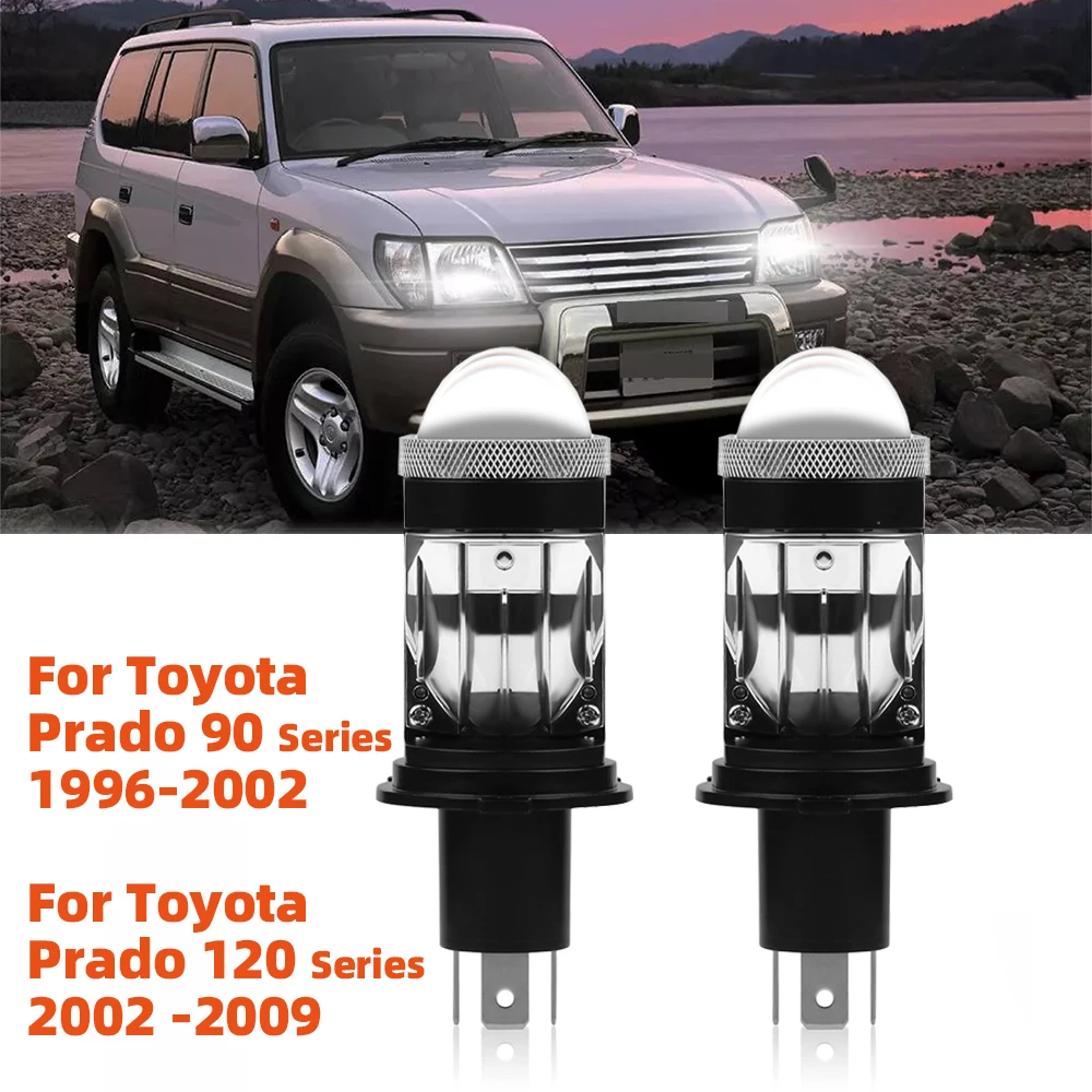 

Лампа для фар головного света, лампа ближнего/дальнего света H4 HB2 9003 120 лм 12 В для Toyota Prado 2002 серии 2009-1996 Prado 90 Серии 2002-