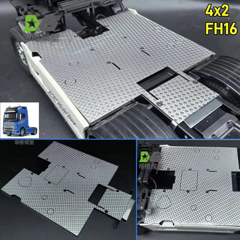 Фото Игрушечный грузовик FH16 750 4x2 Защитная пластина для Tamiya VOLVO FH16 750 4x2 56375 1/14 RC Тракторный грузовик DIY Запчасти Аксессуары DEGREE MODEL №1