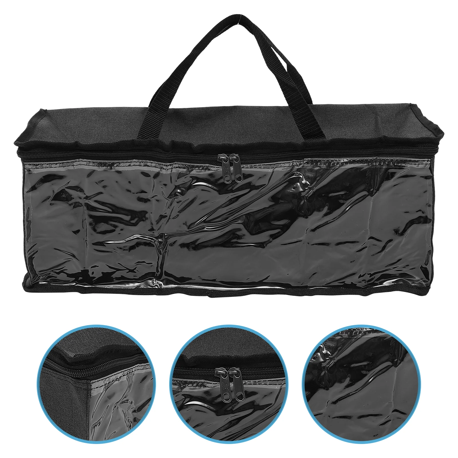 

Hat Storage Bag Organizer Baseball Clothes Capcaps Box Holder Transparent Hats Wide Container Closet Bags Clothing Large Zipper