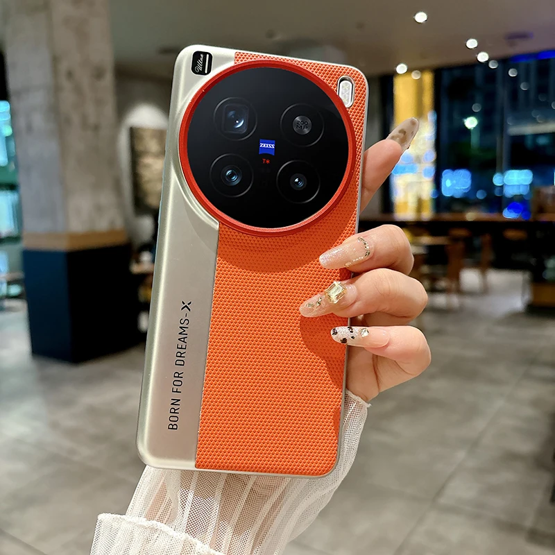 Фото Для Vivo X200 Pro, X200 Pro мини-чехол модный треугольный узор из искусственной кожи + жесткий защитный чехол для камеры ПК для VIVO X 200 №4