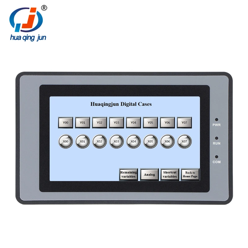 Фото Huaqingjun 4,3-дюймовый HMI RS485 232 422 Связь DC10-30V Modbus RTU Резистивный человеческий интерфейс для ПЛК №5