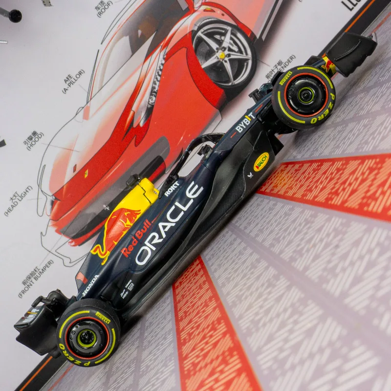 Фото Модель гоночного автомобиля Red Bull RB19 F1 Formula 1 от Rastar в масштабе 1:32, с высокой детализацией, качественной отделкой и отличным качеством изготовления. №5