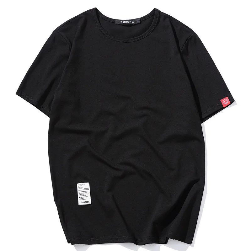 

6257-R- sleeved men's t-shirt summer loose five-point sleeve T-shirt