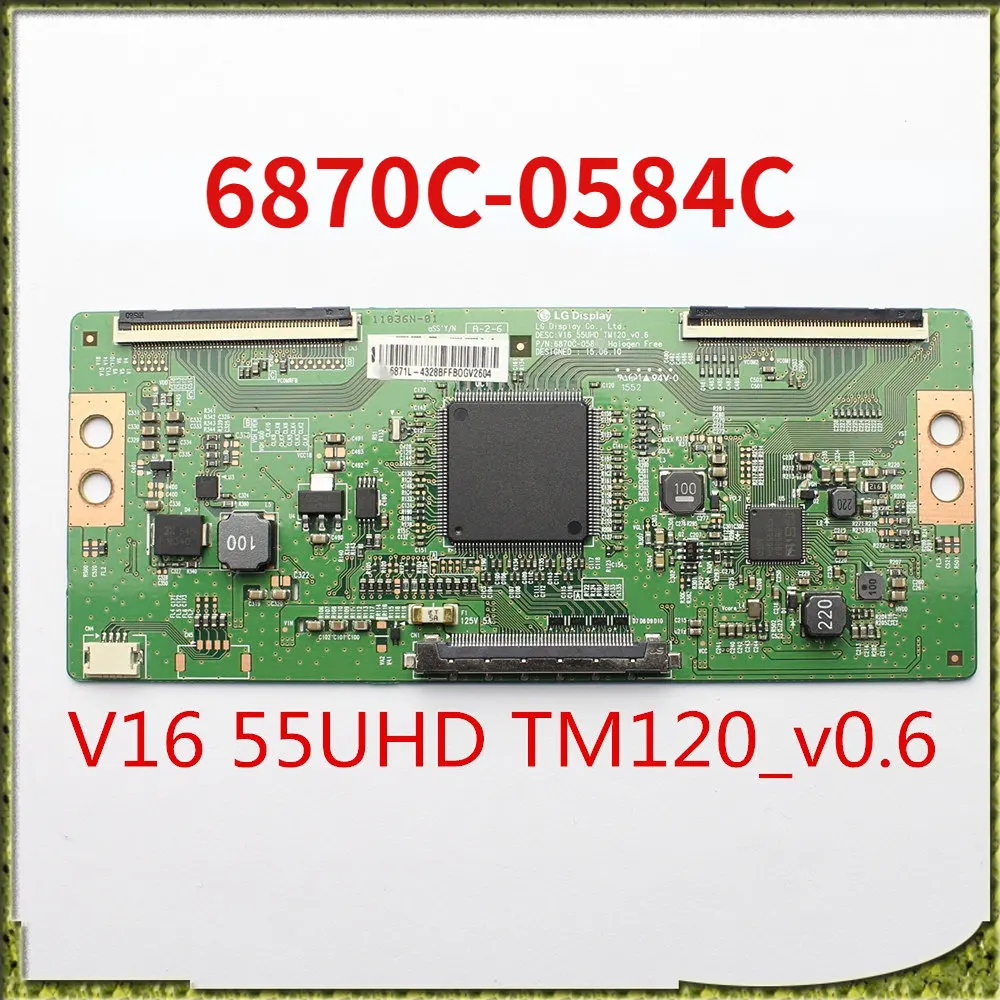 

T Con Card 6870C-0584C Tcon Board 6870C 0584C 43/49/55 Inch TV V16 55UHD TM120 TV Board... Original Logic Board T-con 6870C0584C