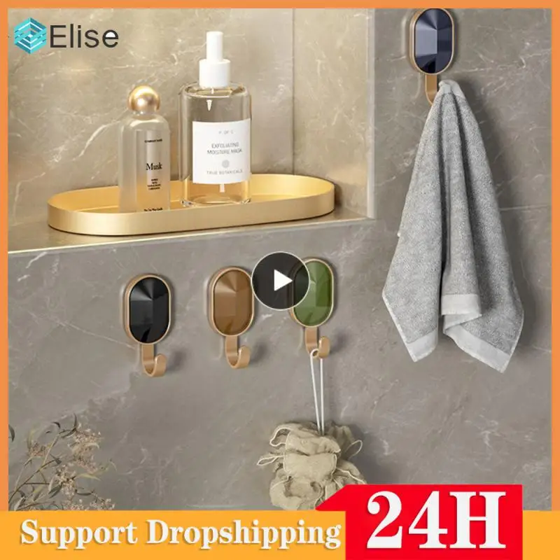 

Punch-free No Trace Hook Waterproof And Moisture-proof Small And Exquisite Light Luxury Hook Easy To Install Sticky Hook Hook