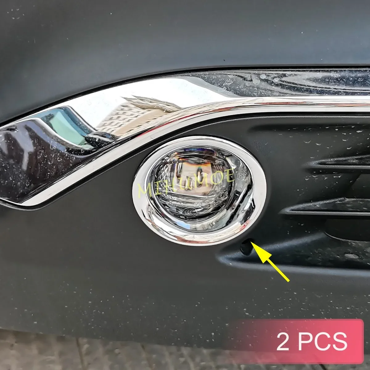 

Для Toyota Venza Harrier 2021-2023 хромированный передний бампер автомобиля, противотуманные фары, кольцевые накладки