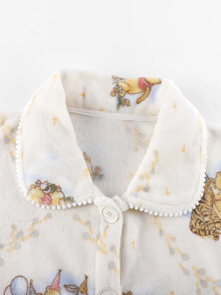 Пижамы из кораллового флиса Little Bear Paradise осенне-зимние женские фланелевые пижамы