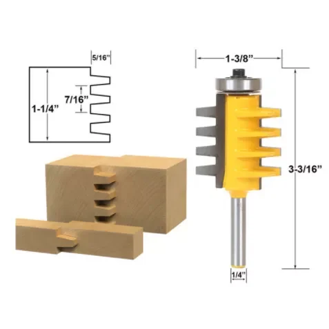 

Gear Milling Cutter 1/2" Shank Bevel Teeth Mortise Knife Tenon Milling Cutter Carving Knife Router Bits For Wood Bevel Ge