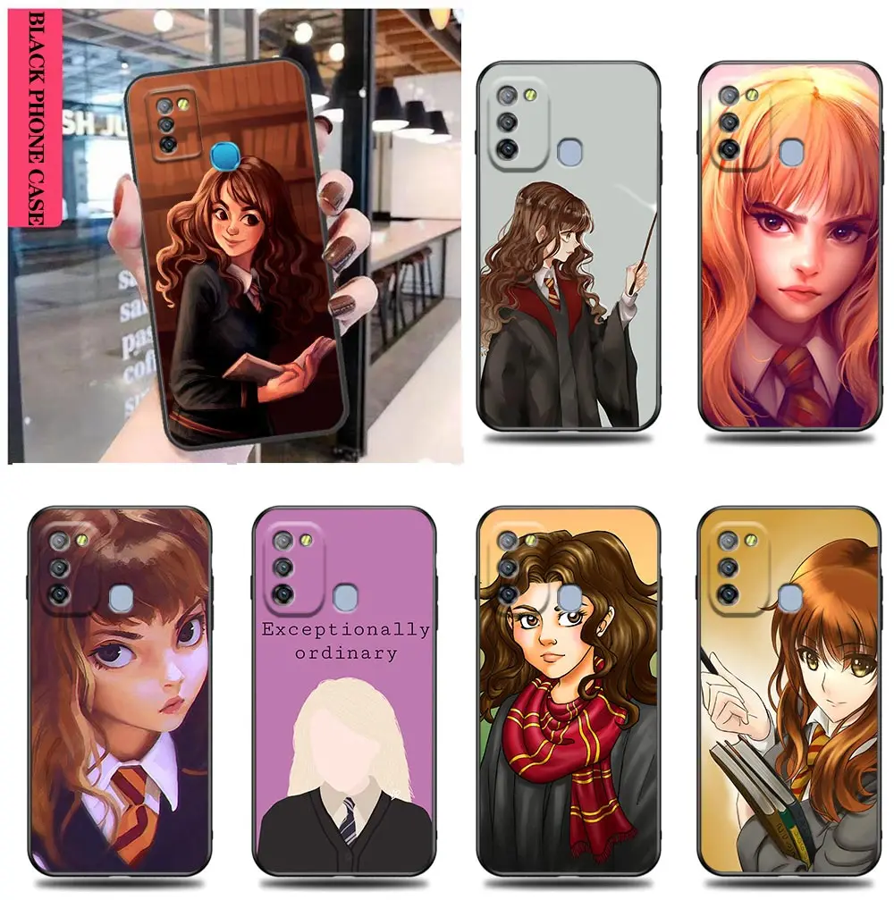 

Anime H-Hermione L-Luna Funda Case for Tecno Infinix Hot Note SPARK 7 8 9 10 10i 10S 11 11S 8i S5 POVA2 GO Pro PLAY AIR Coques