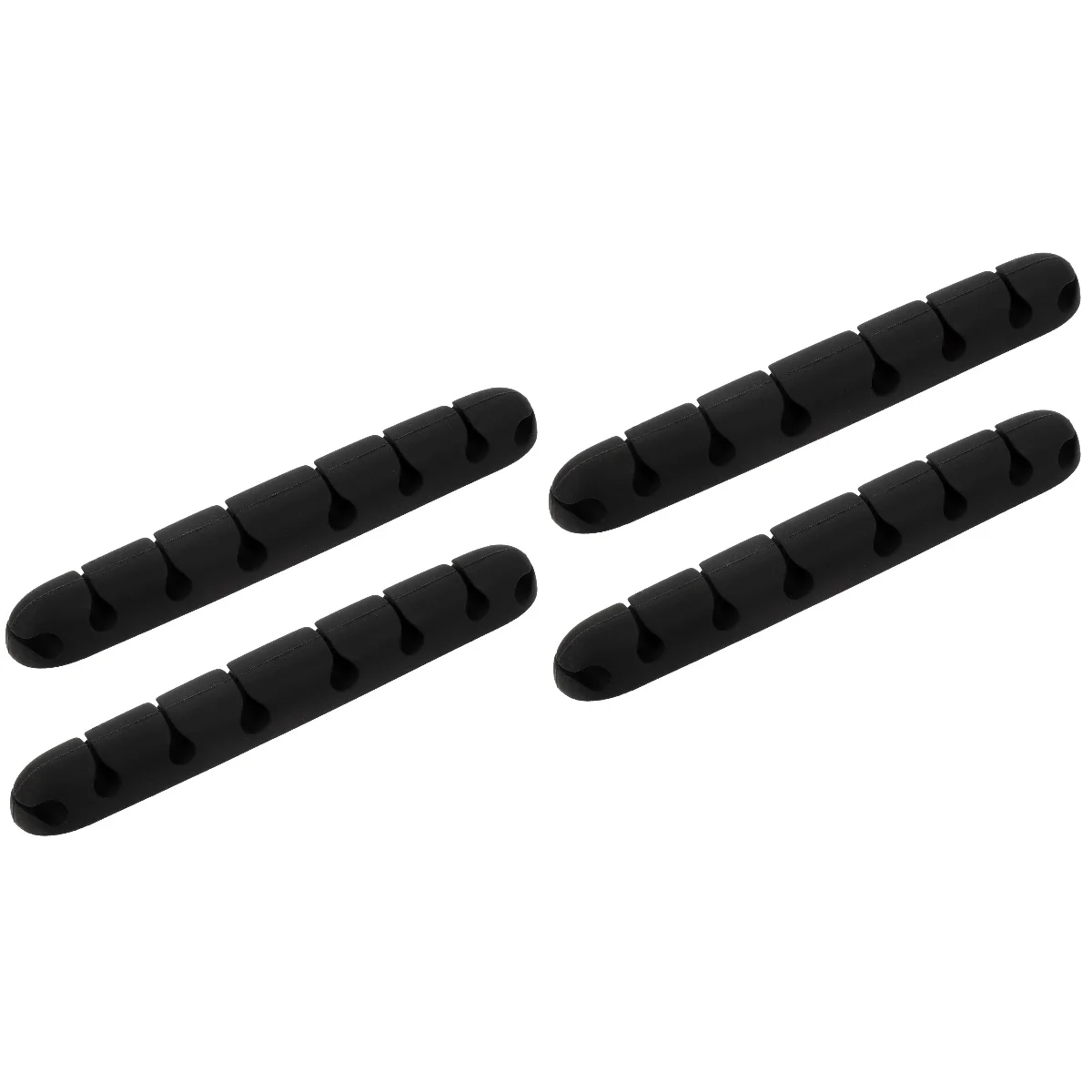 

4 Wire Organizer 8-slot Cable Wire Clip Under Desk Cable Holder