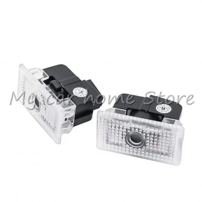 

4X for Tesla Model 3 X S Y Upgraded Metal LED Car Logo Door Lamp 3D Laser Projector Ghost Glass Len HD Welcome Light Accessories