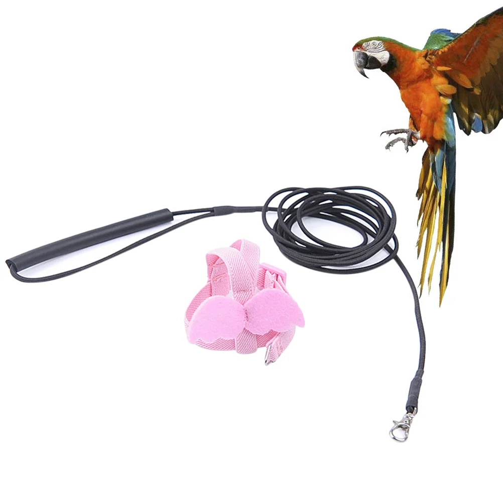 

Pet Pulling Rope Harness Bird Leash Conure Parrot Training Large Perch Perches Parrots