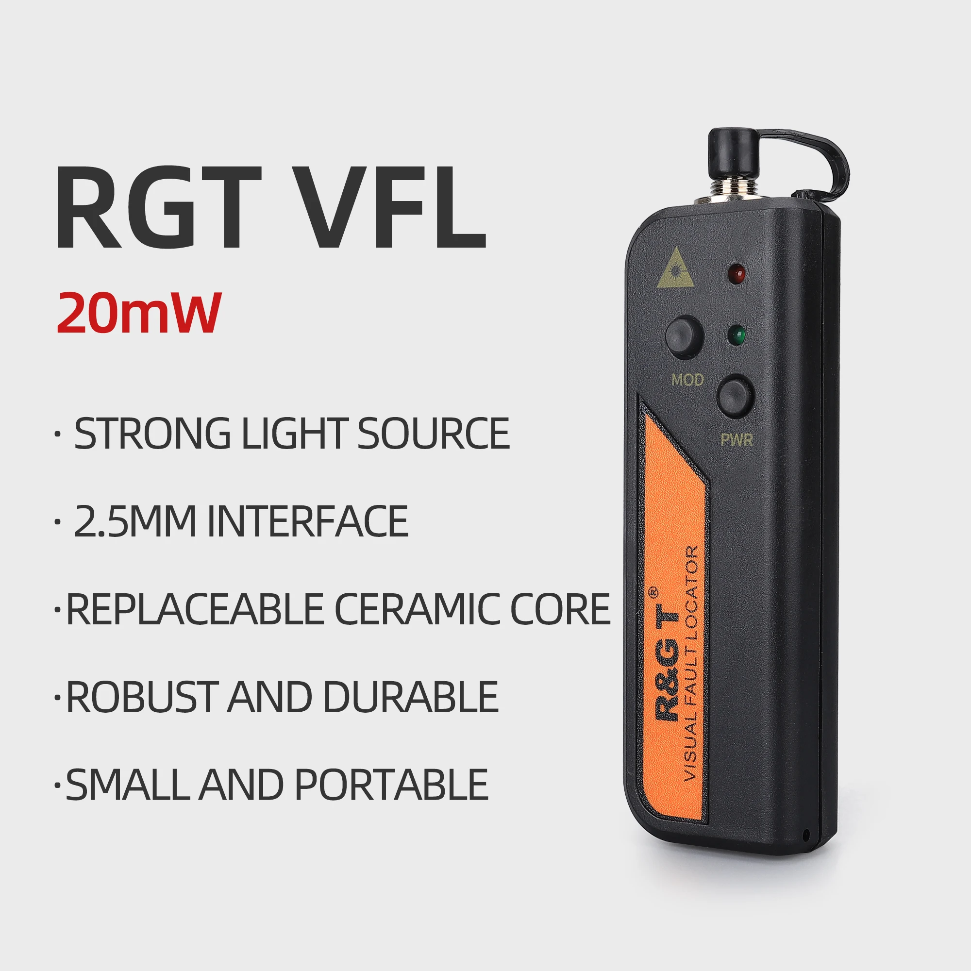 

KELUSHI FTTH 20mW 15-20MW Checker Mini Type Fiber Optic Visual Fault Locator Cable Tester Testing Tool