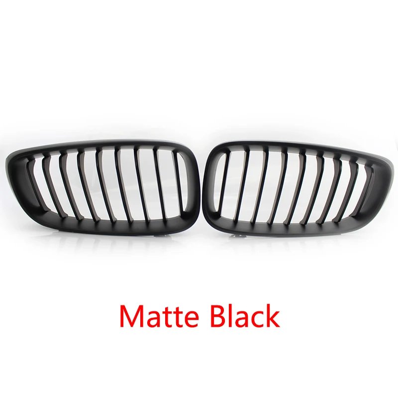 

Решетки радиатора передние, матовые/глянцевые, черные, полугальванические, для BMW 3 серии F34 GT, гоночные решетки переднего бампера, автостайлинг 2013-18, 1 пара