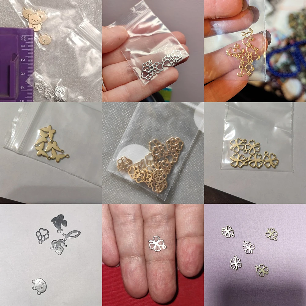 Eueavan 5 шт. подвески в виде животных из нержавеющей стали для изготовления