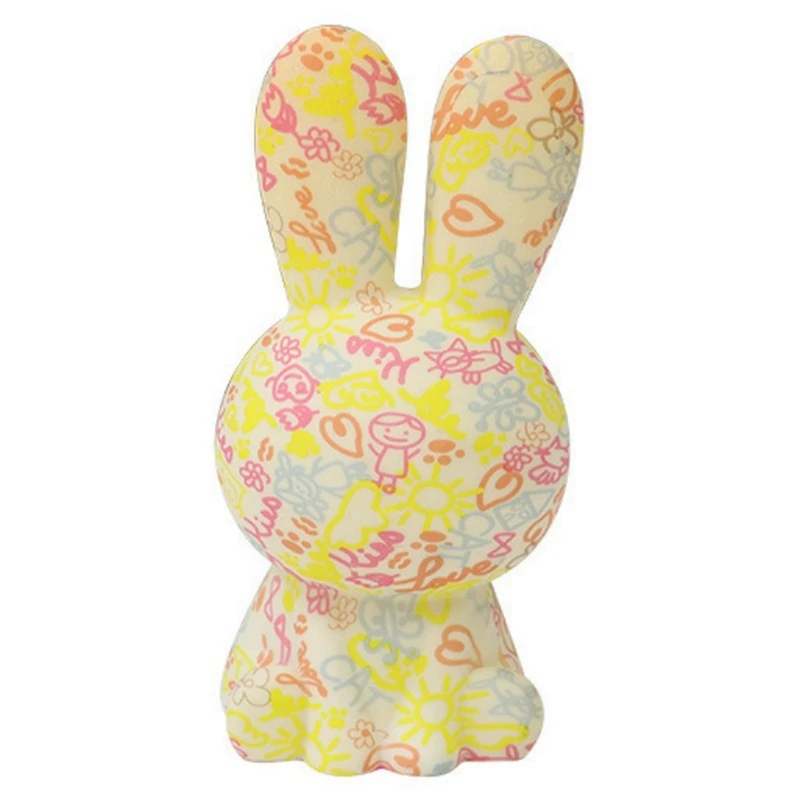 

Настольная лампа с мультяшным изображением кролика, цветной светодиодный светильник с дистанционным управлением, декоративный ночник, праздничный подарок