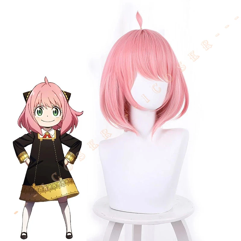 Косплей-костюмы из аниме шпионская история х черное платье с париком топ для