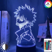 3d led acrylic 3d lamp anime my hero academia dabi led light for bedroom decor cool manga gift for him rgb colorful night light