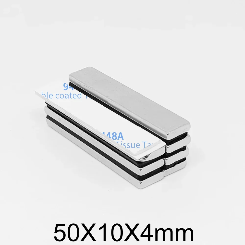 50x10x4 мм квадратный поисковый магнит с лентой 3 м 50*10*4 блок сильный редкоземельный