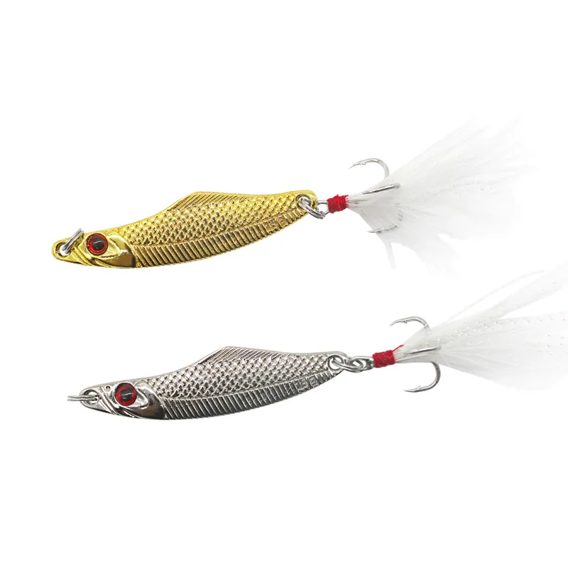 5/7/10/15/20g Gold Silver Metal VIB Lures Strong vivid Vibrations Spoon Lure Fishing Bait Fish Artifici Hard Bait 3D Eyes images - 6
