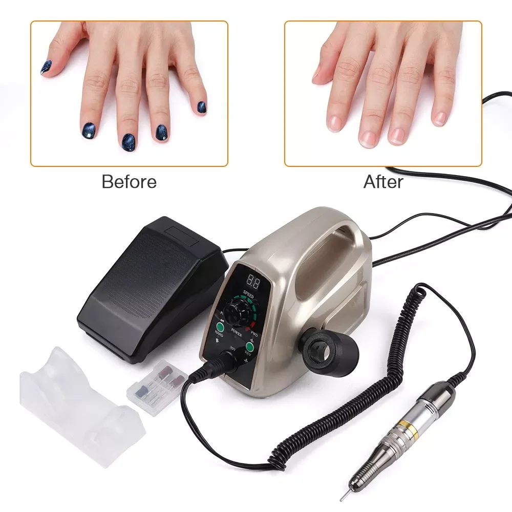 35000rpm Power Sensor Nail Drill Manicure Pedicure Machine Electric Nail File Gel Sanding Grinding Device Nail Polisher enlarge