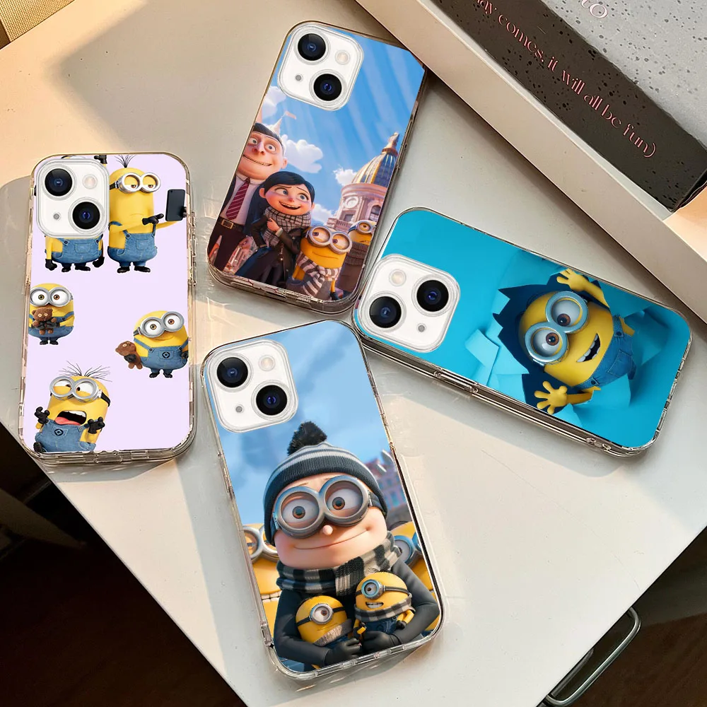 WBA-20 Banana blue M-Minions Transparent Silicone Case For LG K9 10 11 12 22 30 40 41 50 51 61 62 Plus Prime Max