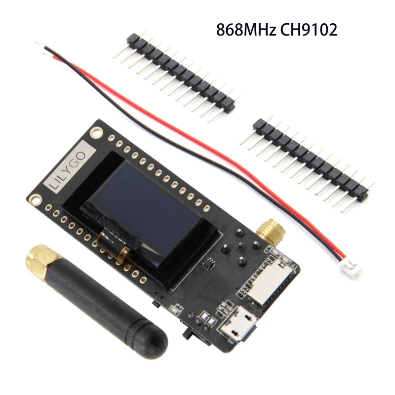 LoRa32 V2.1 ESP32 WiFi Bluetooth-совместимый модуль CH9102F OLED 0 96 дюйма SD-карта SMA Прямая поставка
