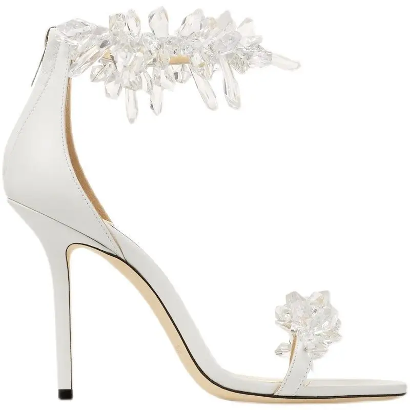 Ladies Sandals High Heel Pumps Shoes Summer New Fashion High Heel Sexy Fashion Women Shoes Wedding Pearl Sandals Women Shoes