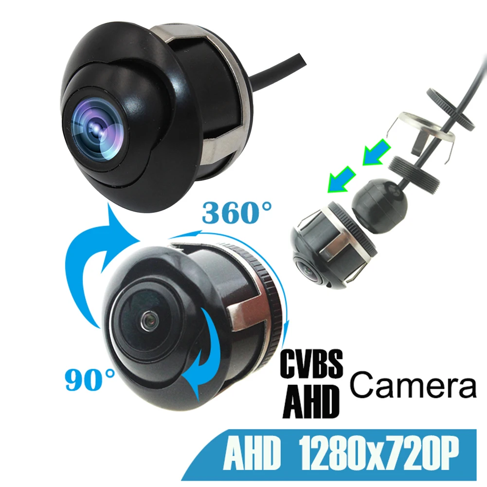 

360° HD Waterproof Car Rear View Reverse Backup Parking Vision Camera NTSC Nig FAST1/4 Color CMOS Built-in PLL 420TV Line