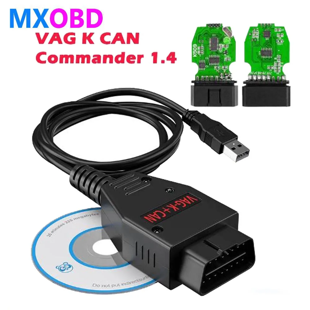 Сканер VAG K CAN Commander 1 4 FTDI чип PIC18F25K80 OBD2 USB-кабель диагностический инструмент для