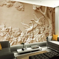 custom 3d wall mural european relief tree photo wallpaper for living room 3d mural bedroom wall papers home decor 3d
