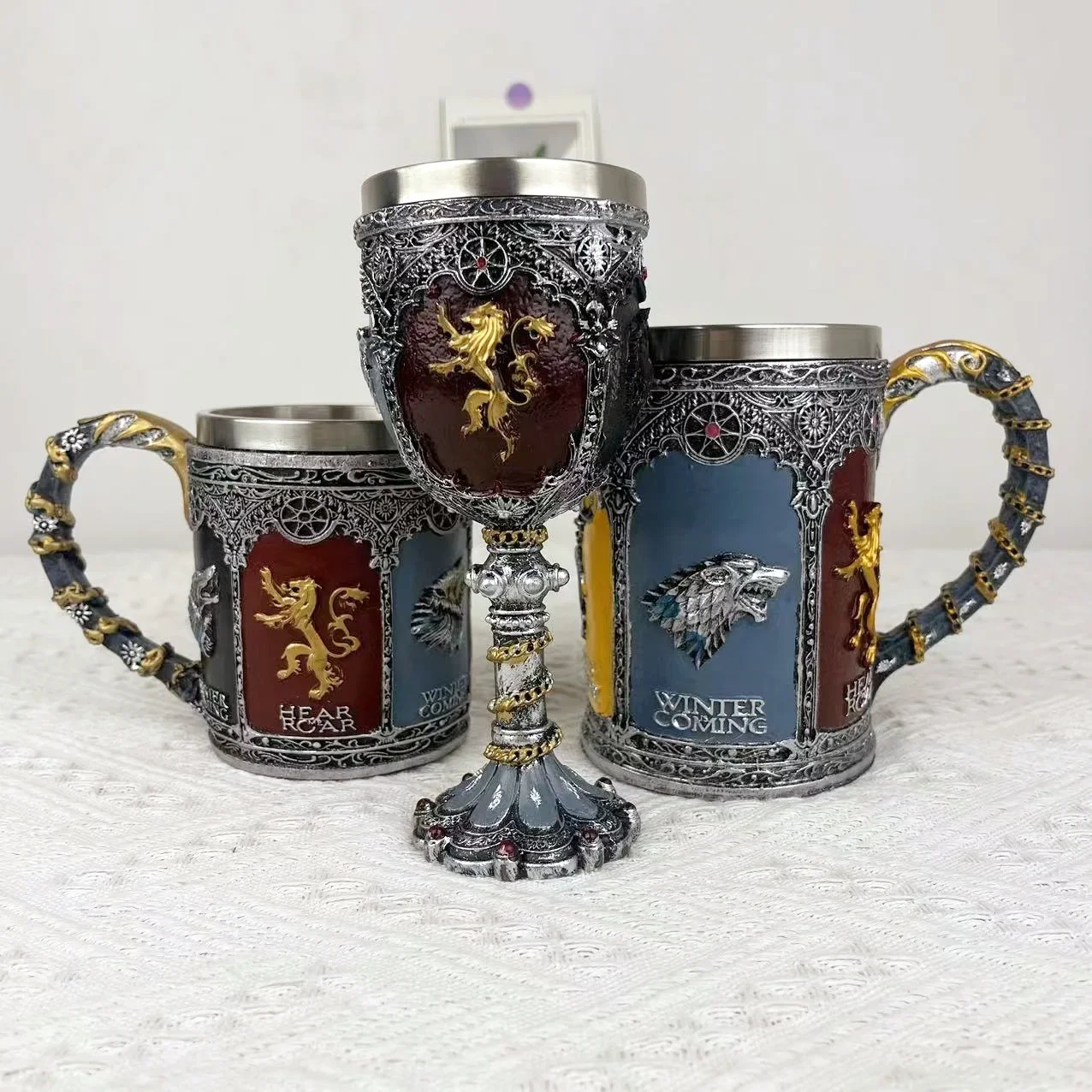 Товары для фильмов и телевидения с льдом огненной песняю чашка на высокой ножке