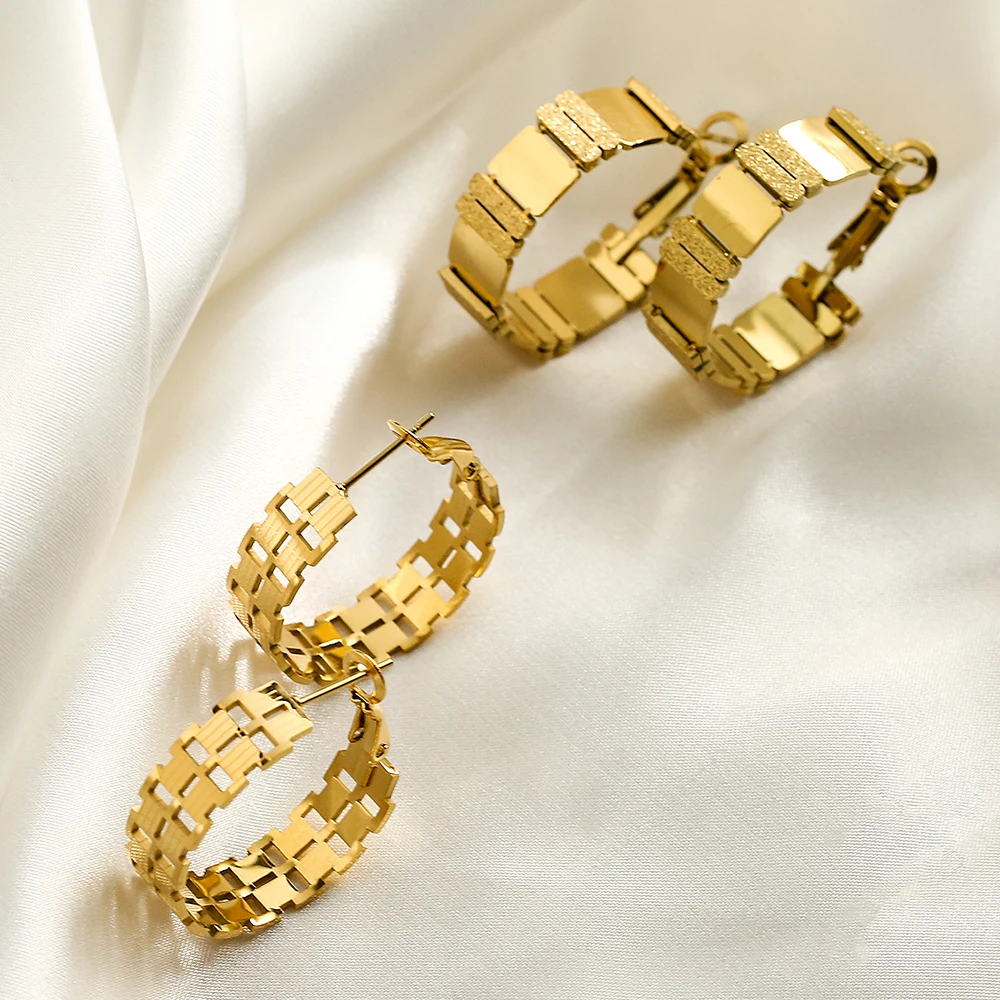 Горячая Распродажа стильные серьги из нержавеющей стали 316L для женщин изящные в