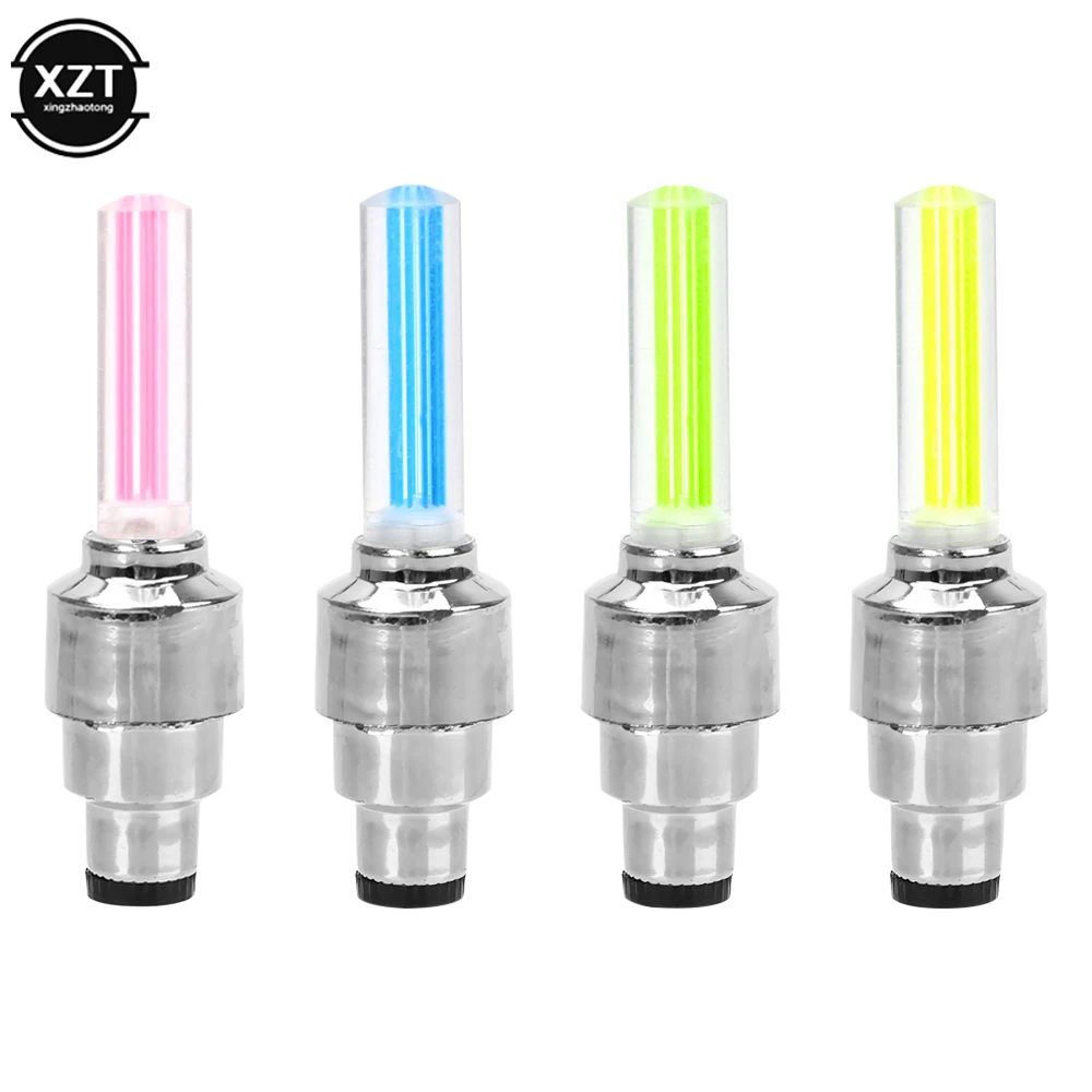 

Car Wheel LED Light Motorcycle Bike Light Tire Valve Cap Decorative Lantern Tire Valve Cap Flash Spoke Neon Lamp