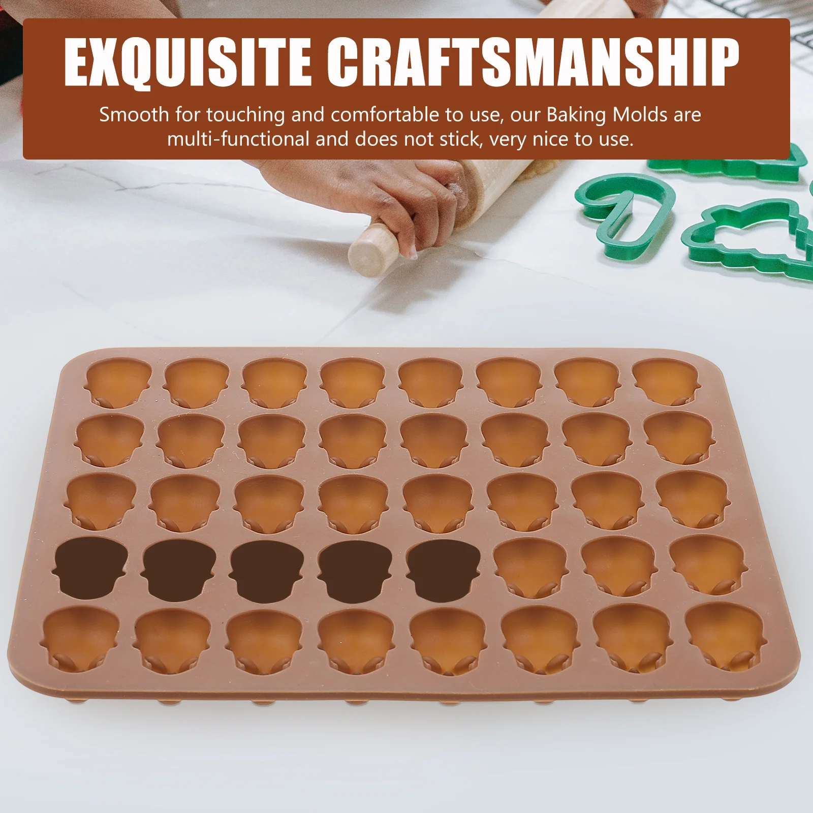 Форма для черепа формы шоколада антипригарные помадки торты реквизит гибкий