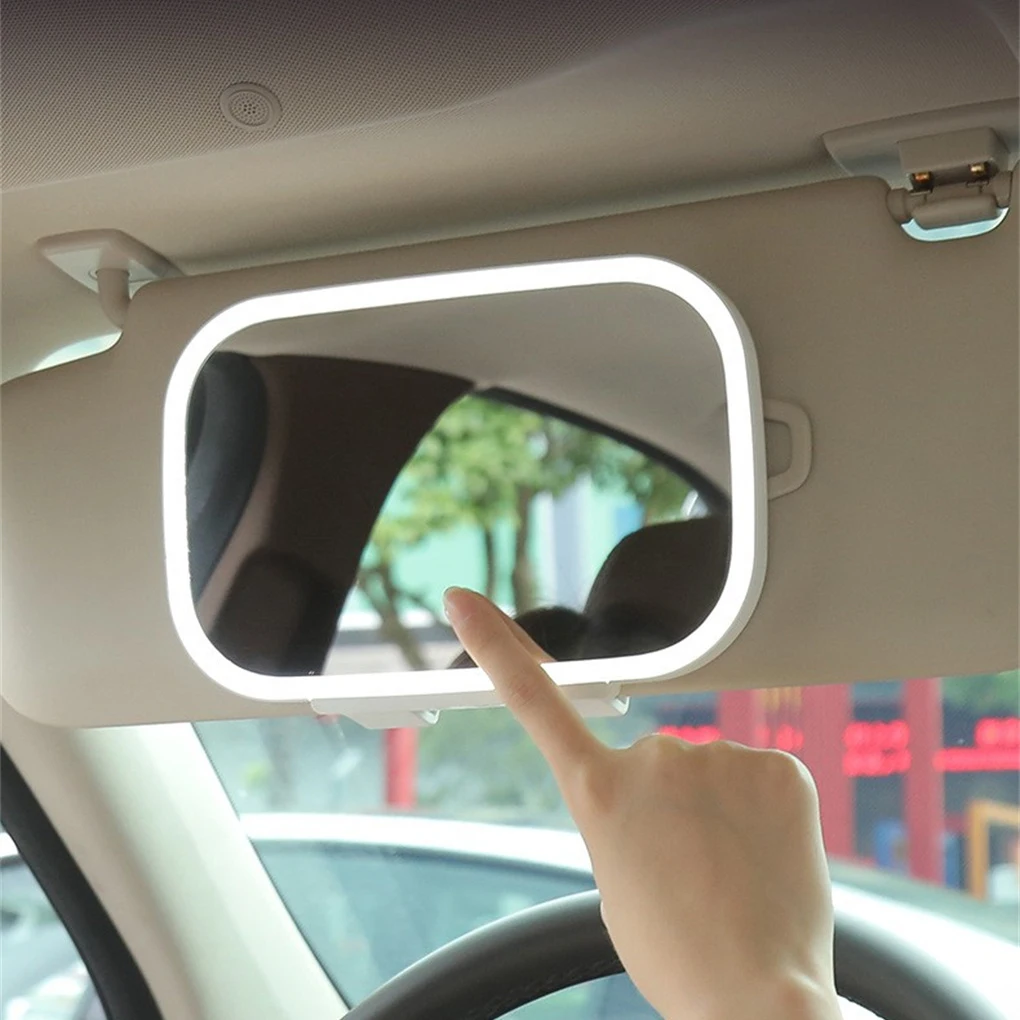 

Auto LED Vanity Mirror High-definition Car Sun Visor Makeup Mirrors for Cosmetic Truck Window With 3 Modes Adjustable LED Lights