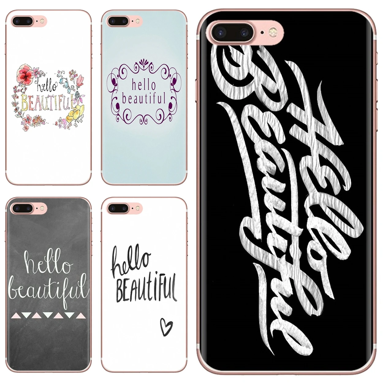 

For iPhone 10 11 12 13 Mini Pro 4S 5S SE 5C 6 6S 7 8 X XR XS Plus Max 2020 TPU Skin Cover hello beautiful Tobias Cameroon Quote