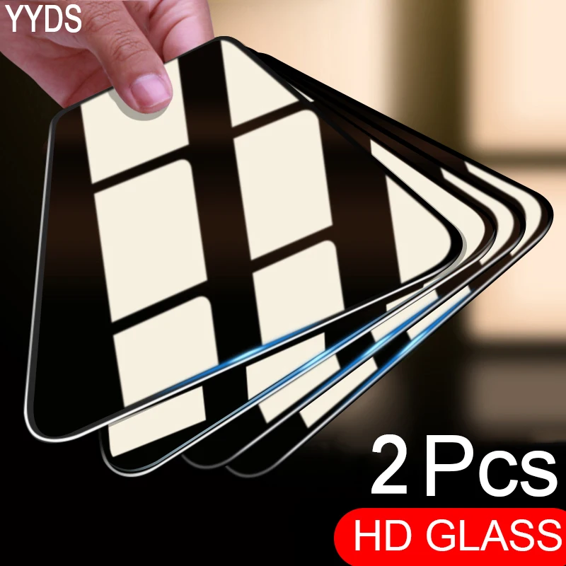 

M3C 2Pcs Glass Tempered Film Screen Protector Glass For iPhone 14 13 12 11 Pro Max Mini X XR XS 8 7 Plus SE 2020 Tempered Glass