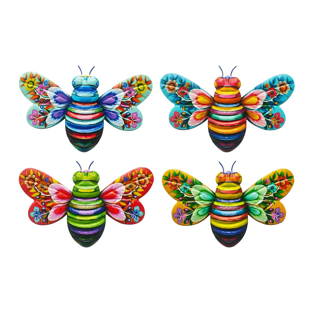 Акриловая пчела настенное искусство подвесной декор кованая настенная
