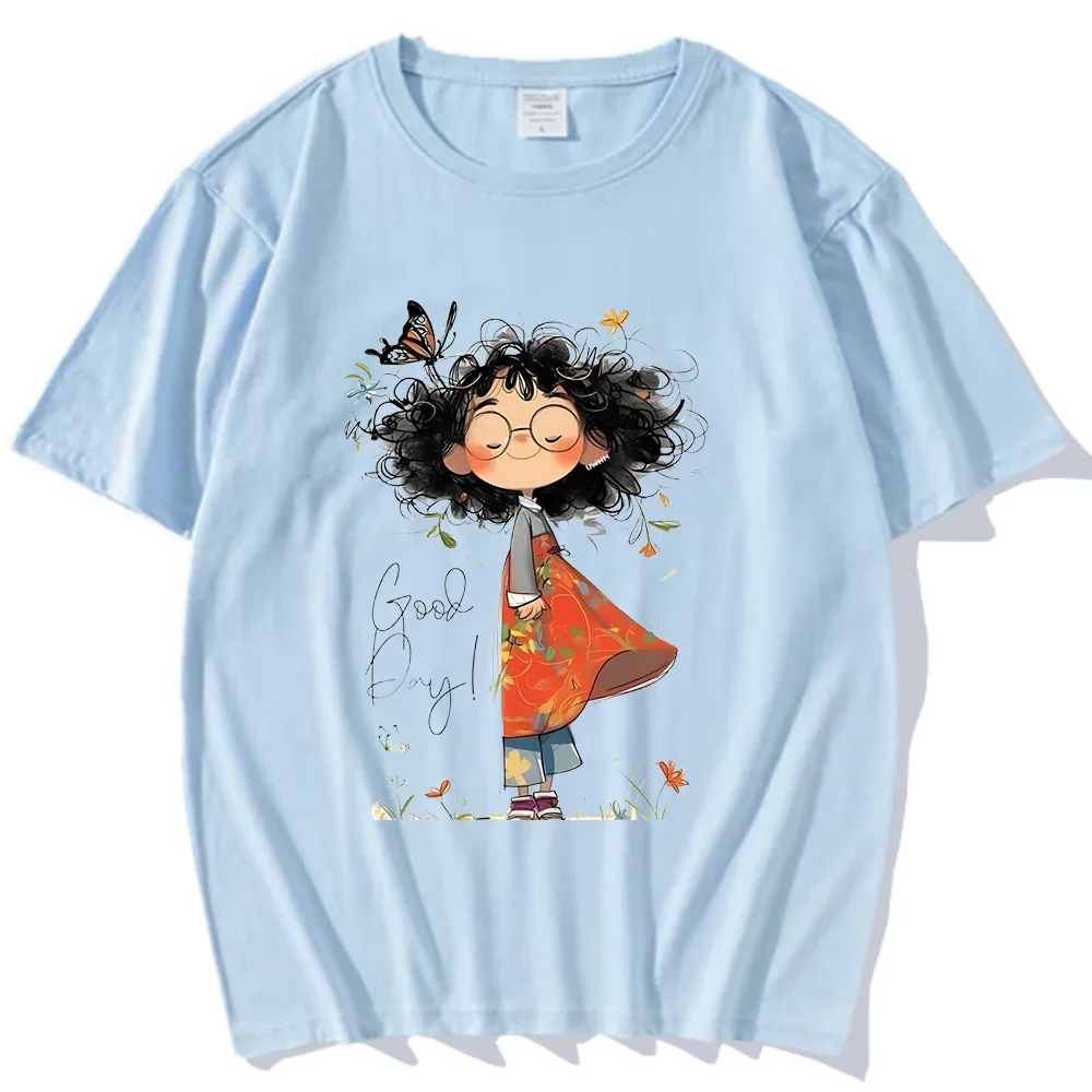 Женская футболка Manal Bashihab мультфильм из хлопка