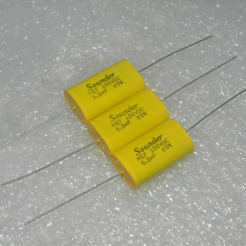 Sounde MEF 100v6.8UF 685j осевой разделительный пленочный конденсатор 1 шт. цена |