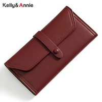 2022 simple women wallets long wallet fashion top quality pu leather card holder coin phone purse ladies clutch wallet for wome